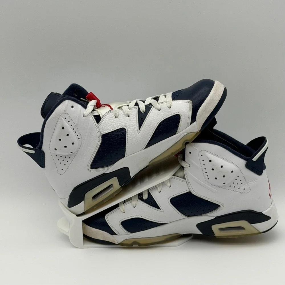 Jordan 6 Retro Olympic Midnight Navy 384664-130 Size 10.5 Solid Pair